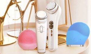 Máy rửa mặt và máy đẩy tinh chất