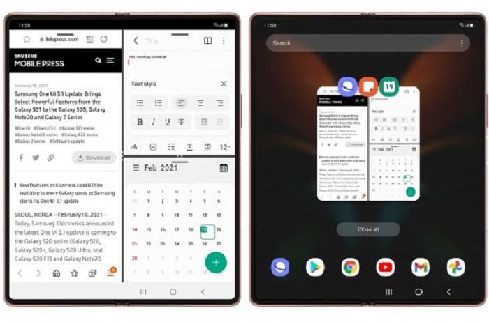 one ui 3.1 z fold 2