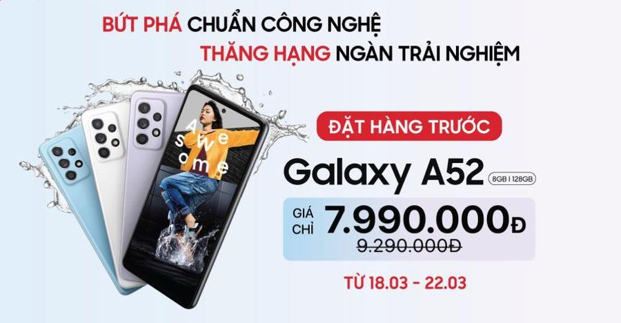 Mua ngay Galaxy A52 và Galaxy A72 ngay